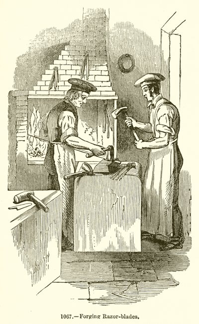 Forjado de hojas de afeitar de English School