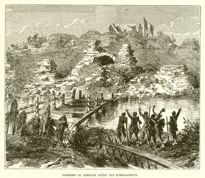 Fortaleza de Kinburn después del bombardeo de English School