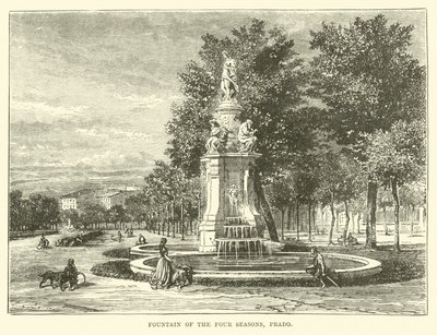Fuente de las Cuatro Estaciones, Prado de English School