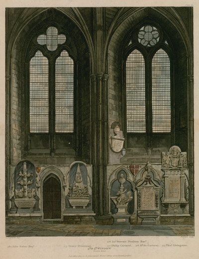 Cuarta y quinta ventana, Nave Norte, Abadía de Westminster, Londres de English School