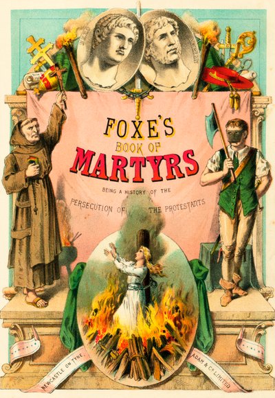 Libro de los Mártires de Foxe: Página del título de English School
