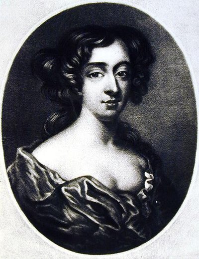 Frances Teresa Stuart (1647-1702) Duquesa de Richmond, ilustración de Retratos de Personajes Ilustres en la Historia Británica grabado por Richard Earlom (1743-1822) y Charles Turner (c.1775-1857) de English School