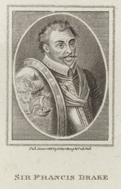 Francis Drake (grabado) de English School