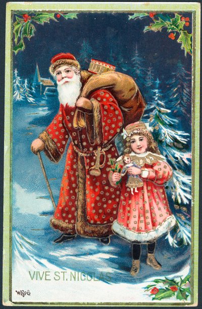 Tarjeta de Navidad francesa de English School