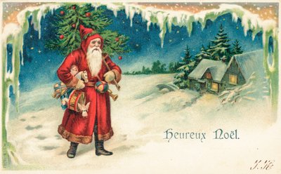 Tarjeta de Navidad francesa de English School