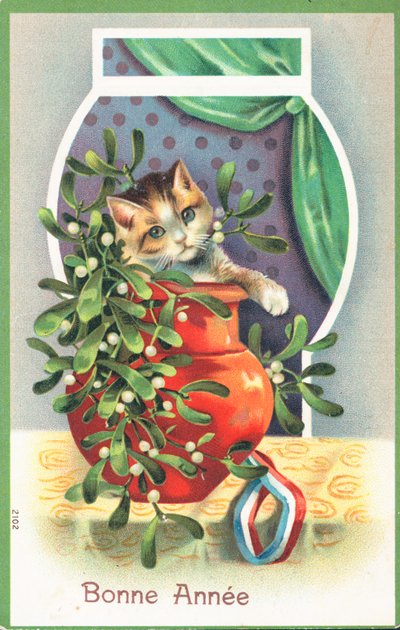 Tarjeta de Año Nuevo francesa de English School
