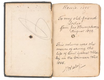 Libro de gramática francesa e inglesa perteneciente al teniente Garnet Joseph Wolseley (libro) de English School