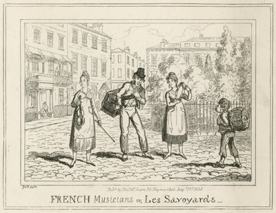 Músicos franceses o Les Savoyards de English School
