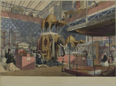De "Imágenes Comprensivas de Dickinson de la Gran Exposición de 1851", publicado en 1854 India No. 4, 1854 de English School