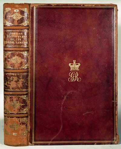 Portada del Diccionario de la Lengua Inglesa de Johnson de English School