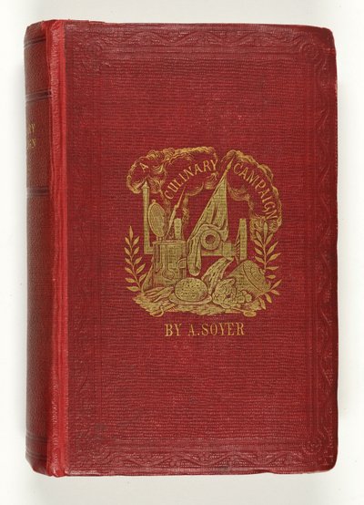 Portada de la Campaña Culinaria de Soyer, publicada por G.Routeledge & Co., Londres, 1857 de English School