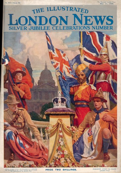 Portada de The Illustrated London News Silver Jubilee Celebrations Number, 11 de mayo de 1935 de English School