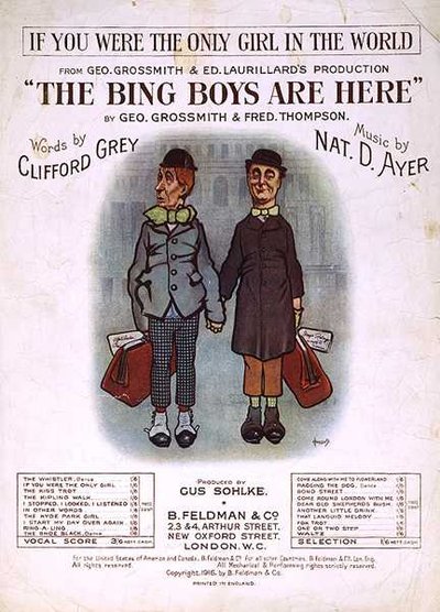 Portada de la partitura musical de 