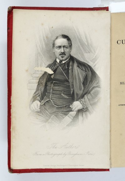 Frontispicio de la Campaña Culinaria de Soyer con un retrato del autor, publicado por G.Routeledge & Co., Londres, 1857 de English School