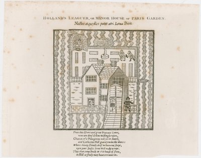 Frontispicio de Hollands Leaguer, 1632. Paris Garden de English School