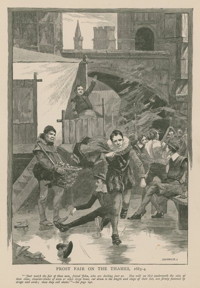 Feria de hielo en el Támesis, 1683-84 de English School