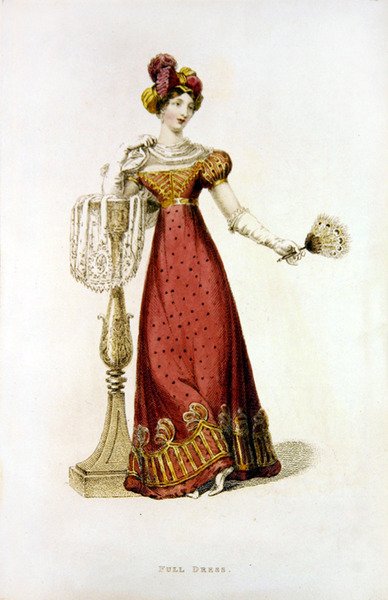Vestido Completo, lámina de moda de Ackermann