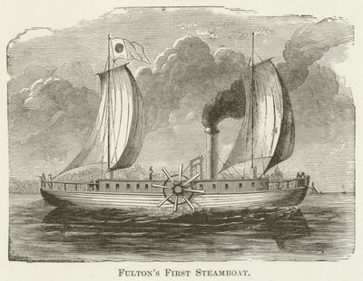 El primer barco de vapor de Fulton de English School