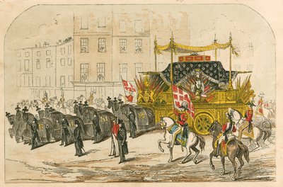 Carro fúnebre del Duque de Wellington de English School