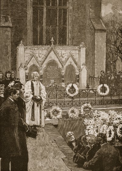 Funeral de Lord Beaconsfield en Hughenden de English School