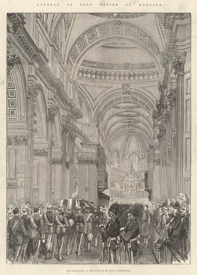 Funeral de Lord Napier de Magdala de English School