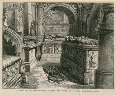 Funeral del difunto Sir Rowland Hill de English School