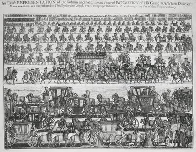 Procesión fúnebre del Duque de Marlborough de English School