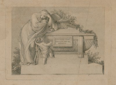 Boleto funerario para Sir Joshua Reynolds, 3 de marzo de 1792 de English School