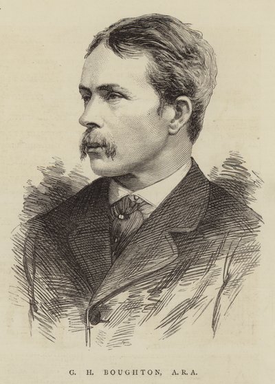 G H Boughton, ARA (grabado) de English School