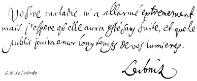 G W de Leibnitz de English School