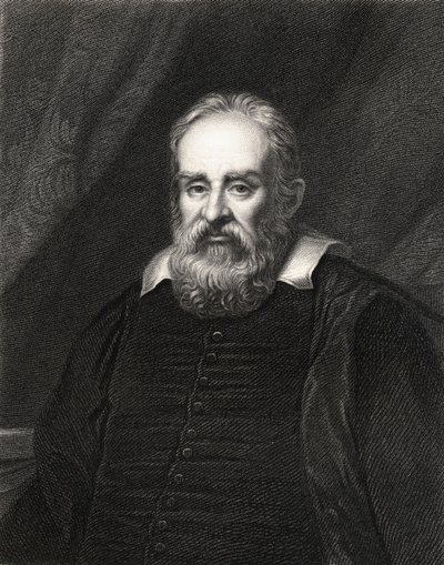 Galileo Galilei (1564-1642) de La Galería de Retratos, publicada en 1833 de English School