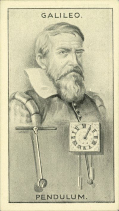 Galileo, Péndulo (litografía) de English School