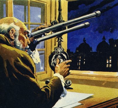 Galileo creó un telescopio y descubrió cuatro satélites de Júpiter de English School