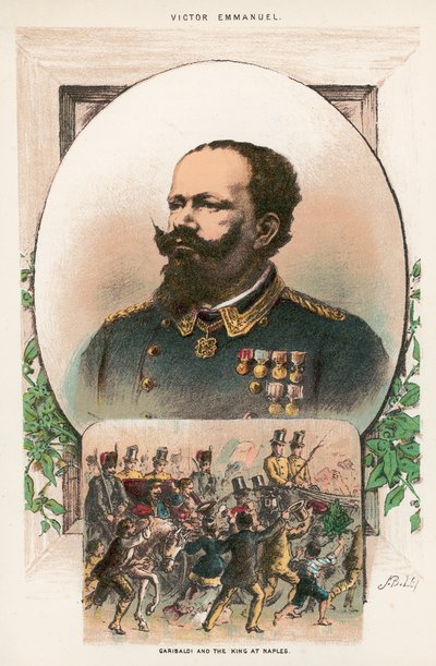 Garibaldi y el rey en Nápoles de English School