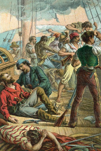 Garibaldi herido a bordo del 