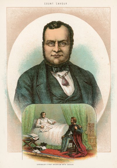 Primera entrevista de Garibaldi con Cavour de English School