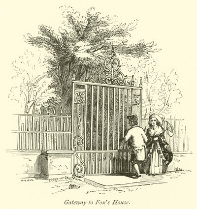 Puerta de la casa de Fox de English School
