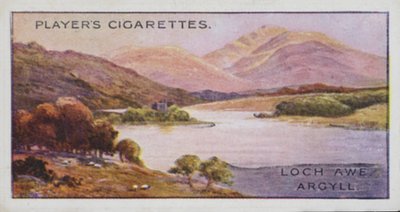 Gemas del paisaje británico: Loch Awe, Argyll (litografía en color) de English School