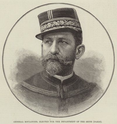 General Boulanger, Elegido para el Departamento del Sena, París de English School
