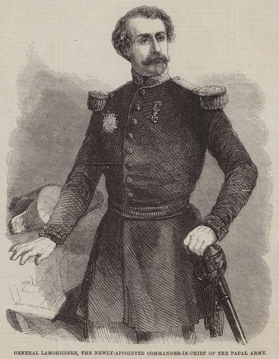 General Lamoriciere, el Recién Nombrado Comandante en Jefe del Ejército Papal de English School