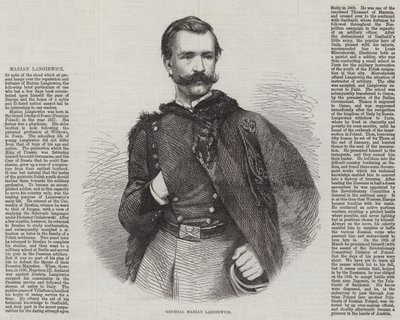 General Marian Langiewicz (grabado) de English School