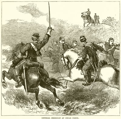 General Sheridan en Cedar Creek de English School
