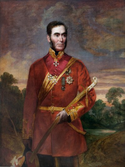 General Sir Richard Dacres (óleo sobre lienzo) de English School