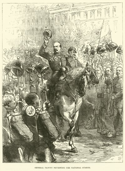 General Trochu revisando a la Guardia Nacional, septiembre 1870 de English School