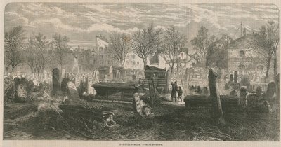 Vista general del cementerio de Bunhill Fields de English School