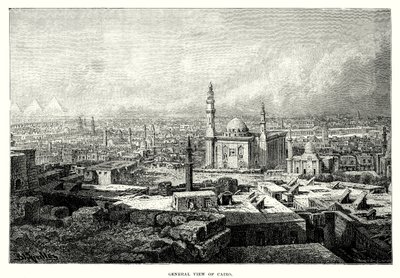 Vista general de El Cairo (grabado) de English School