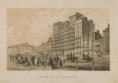 Vista general del Grand Hotel en Brighton de English School