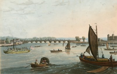 Vista general del viejo Puente de Vauxhall de English School