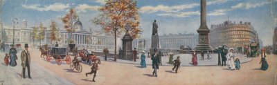 Vista general de la esquina sureste de Trafalgar Square de English School