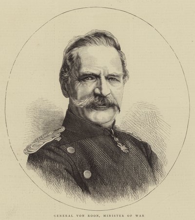 General von Roon, Ministro de Guerra (grabado) de English School